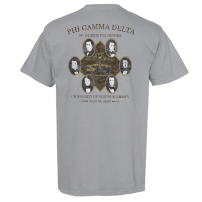 Pig Dinner  - Garment Dyed Heavyweight Ringspun Short Sleeve Shirt with a Pocket Thumbnail